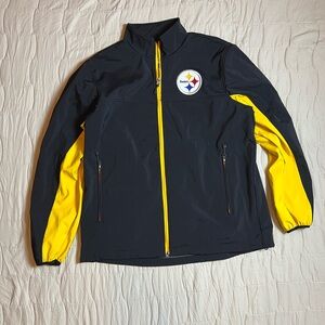Vintage Pittsburgh Steelers Jacket Adult Extra Large Black Yellow 90's NFL Men's